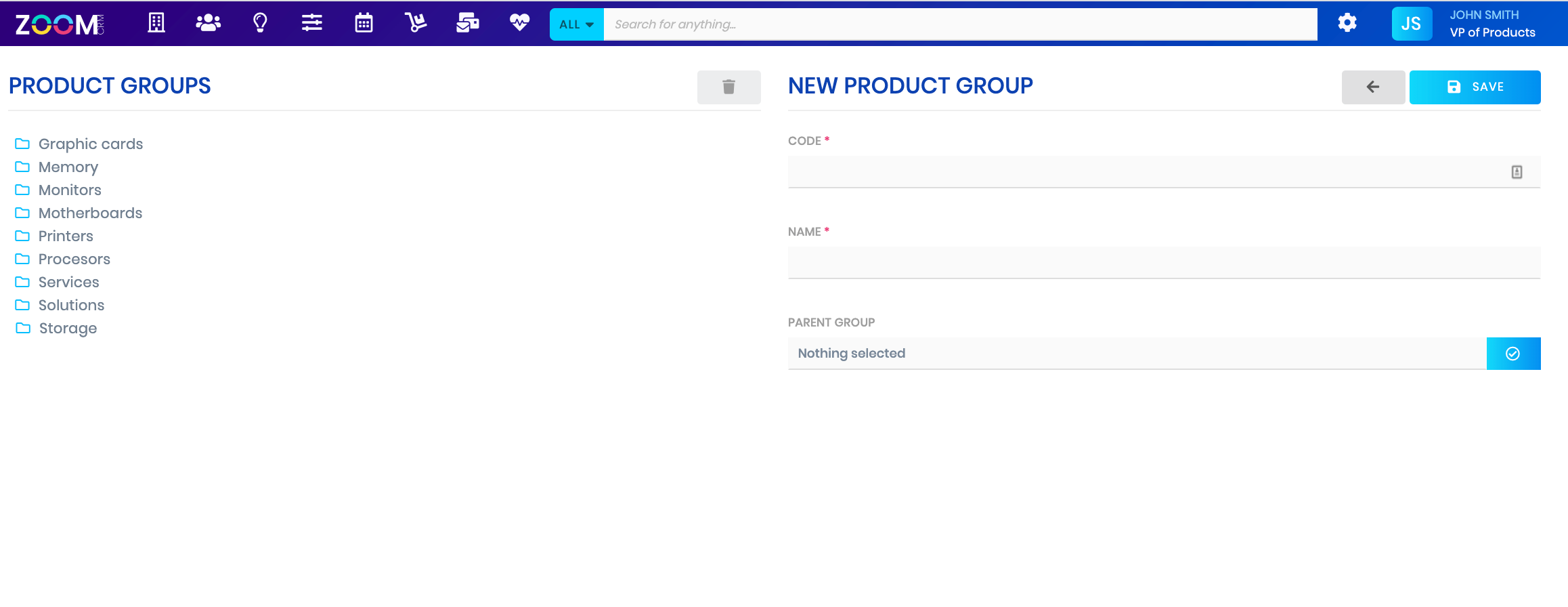 Product groups